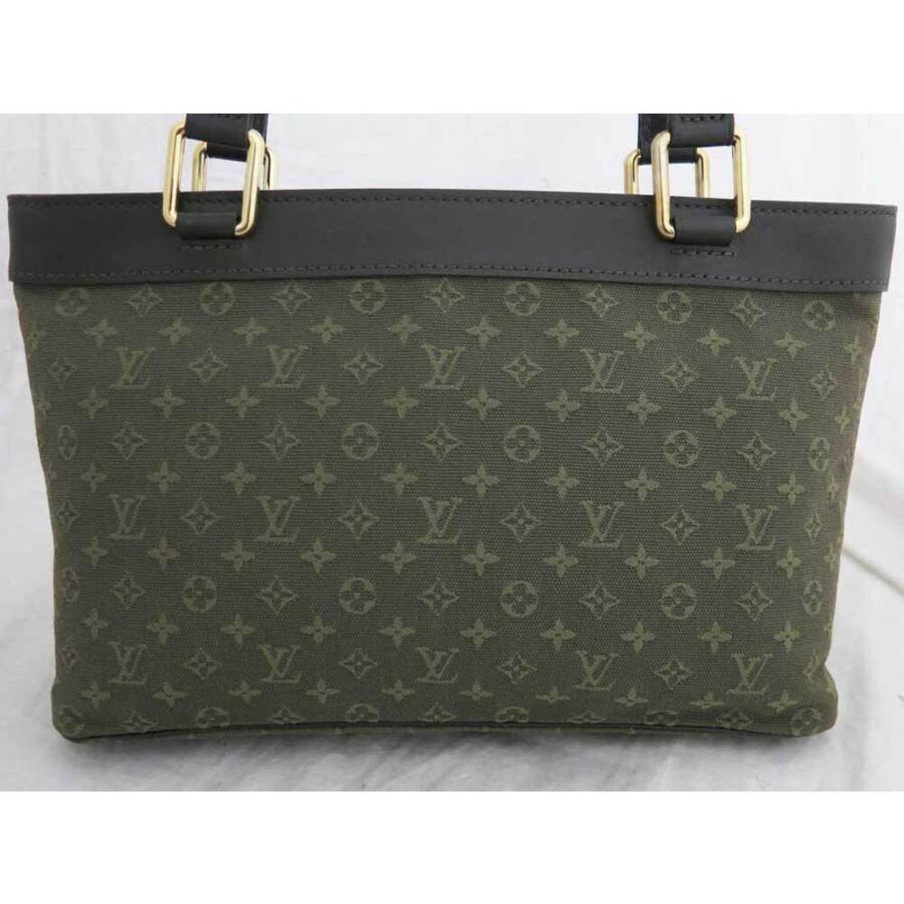Louis Vuitton Lucille Green Shoulder Bag Canvas Monogram Khaki